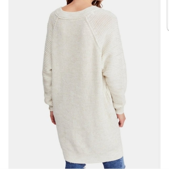 Free People Oversized Neck Sweater sz xs - Picture 4 of 7